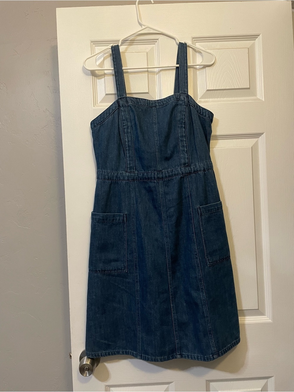 GAP Apron Style Dark Jean Dress